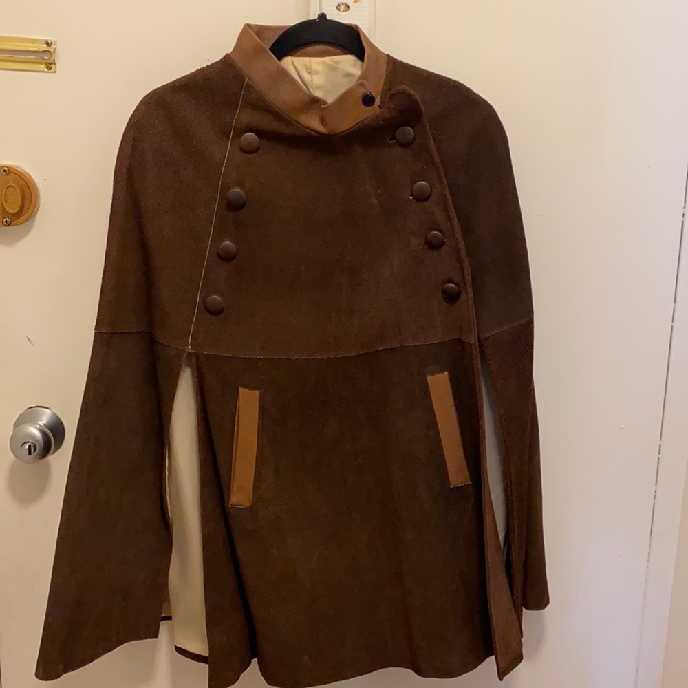 Genuine Suede.Vintage Cape!